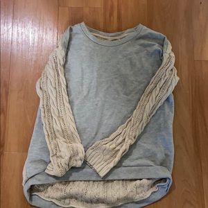 Knit crew neck sweater